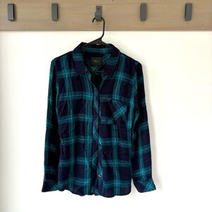 Rails Plaid Button Down Shirt Hunter Midnight/Jade | XS